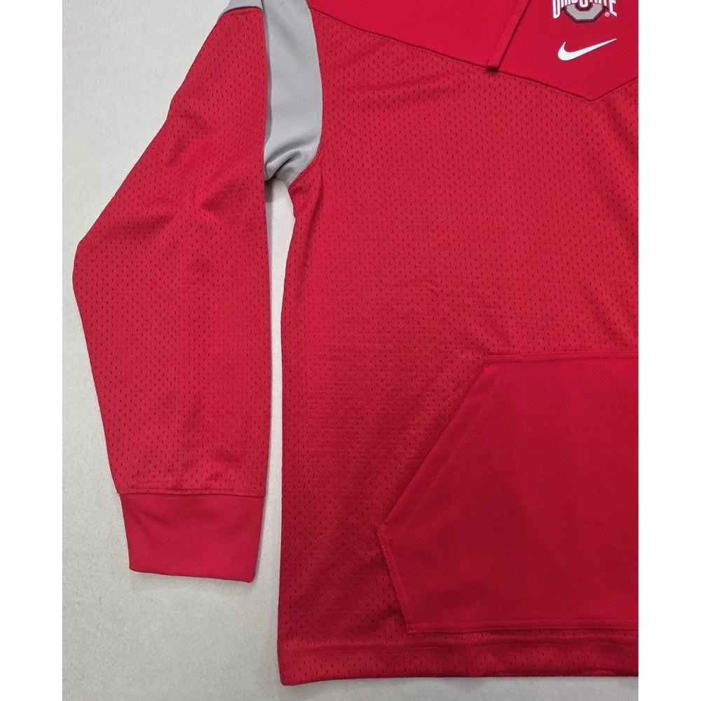 Ohio State Buckeyes Nike Hoodie Mens M JERSEY MESH PANALS Team Issued UNIQUE